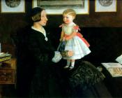 约翰埃弗里特米莱斯 - Portrait of Mrs James Wyatt
